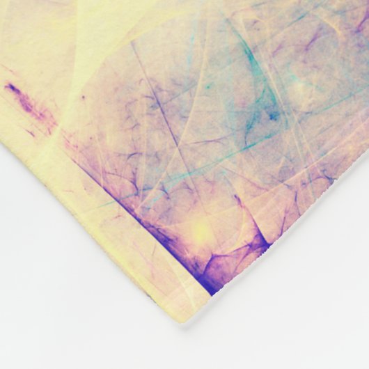 Couverture Polaire arrière - plan fractal abstrait bleu 3d rendu3d, u (Coin)