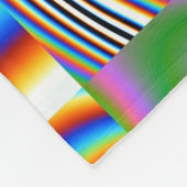 Couverture Polaire Arrière - plan géométrique Abstrait numérique dyna (Coin)