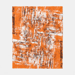 Couverture Polaire Arrière - plan grunge brun foncé. Noir blanc orang
