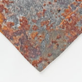 Couverture Polaire Arrière - plan métallique rouillé (Coin)