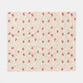 Couverture Polaire Arrière - plan mignon de coeurs (Devant (Horizontal))