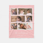 Couverture Polaire Arrière - plan modifiable couleur six photo Collag (Devant)