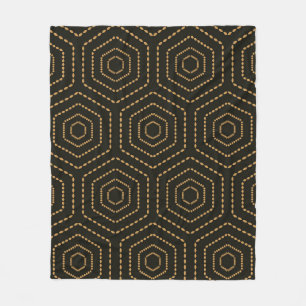 Couverture Polaire Arrière - plan motif doré sans couture de style ja