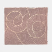 Couverture Polaire Arrière - plan Motif Luxury Gold Lines (Devant (Horizontal))