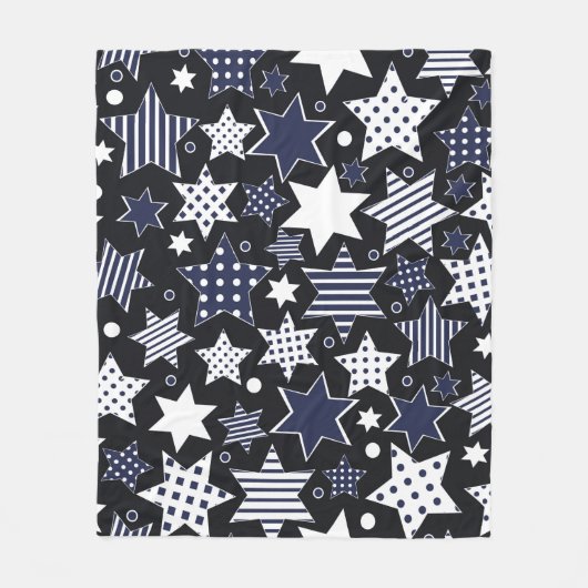 Couverture Polaire Arrière - plan motif transparent avec starspat sty (Devant)