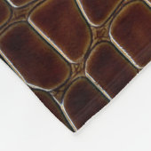 Couverture Polaire Arrière - plan naturel de crocodile brun laqué le (Coin)
