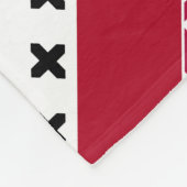 Couverture Polaire Arrière - plan patriotique national bleu rouge ble (Coin)