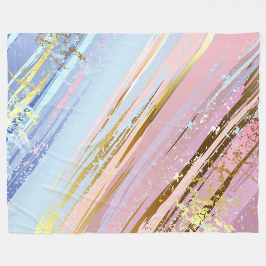 Couverture Polaire Arrière - plan rose texturé (Devant (Horizontal))