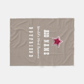 Couverture Polaire Arrière - plan rouge V1A de sable d'étoile d'AMI (Devant (Horizontal))