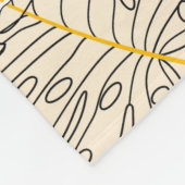 Couverture Polaire Arrière - plan sans faille avec plantes, feuilles  (Coin)