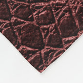 Couverture Polaire arrière - plan - texture en cuir de reptile brun - (Coin)