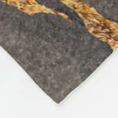 Couverture Polaire Arrière - plan texturé en marbre gris à veine doré (Coin)