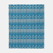 Couverture Polaire Arrière - plan tricoté par bleu (Devant)