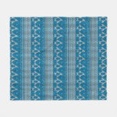 Couverture Polaire Arrière - plan tricoté par bleu (Devant (Horizontal))