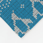 Couverture Polaire Arrière - plan tricoté par bleu (Coin)