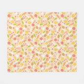 Couverture Polaire Arrière - plan végétarien de motif de cuisine (Devant (Horizontal))