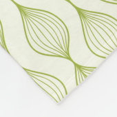 Couverture Polaire Arrière - plan vertical vert de motif d'ogee (Coin)