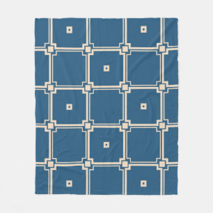 Couverture Polaire Arrière - plan vintage géométrique et élégant.