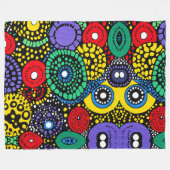 Couverture Polaire Art à points abstraits 2 (Devant (Horizontal))