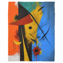 Couverture polaire art abstrait