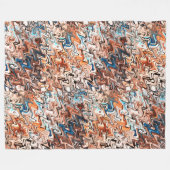 Couverture Polaire Art Abstrait (Devant (Horizontal))