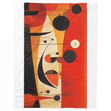 Couverture polaire art abstrait