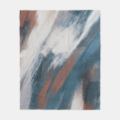 Couverture Polaire Art Abstrait : Brush Strokes Versatile. (Devant)