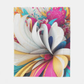 Couverture Polaire Art abstrait coloré (Devant)