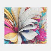 Couverture Polaire Art abstrait coloré (Devant (Horizontal))