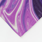 Couverture Polaire Art abstrait de lave fondue (Coin)