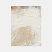 Couverture Polaire Art Abstrait Gold Red Grey (Devant)