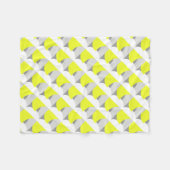 Couverture Polaire Art Abstrait gris jaune blanc (Devant (Horizontal))