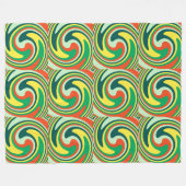 Couverture Polaire Art Abstrait moderne Swirl #2 (Devant (Horizontal))