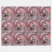 Couverture Polaire Art Abstrait moderne Swirl #4 (Devant (Horizontal))