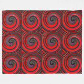Couverture Polaire Art Abstrait moderne Swirl #5 (Devant (Horizontal))