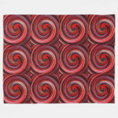 Couverture Polaire Art Abstrait moderne Swirl #6 (Devant (Horizontal))