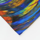 Couverture Polaire Art Abstrait moderne Swirl #9 (Coin)