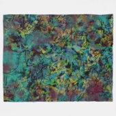Couverture Polaire Art abstrait multicolore griffonné (Devant (Horizontal))