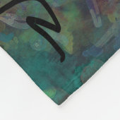 Couverture Polaire Art abstrait multicolore griffonné (Coin)