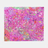 Couverture Polaire Art abstrait : Rêves d'été (Devant (Horizontal))