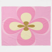 Couverture Polaire Art Abstrait Rose (Devant (Horizontal))
