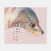 Couverture Polaire Art animal | d'otarie oh bonjour là (Devant (Horizontal))