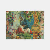 Couverture Polaire Art antique du Père Noël (Devant (Horizontal))