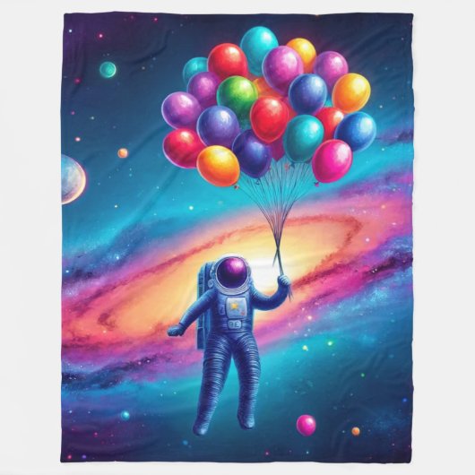 Couverture Polaire Art astronaute (Devant)