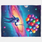 Couverture Polaire Art astronaute (Devant (Horizontal))