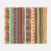 Couverture Polaire Art Boho Tribal : Textes Arrière - plans sans cout (Devant (Horizontal))