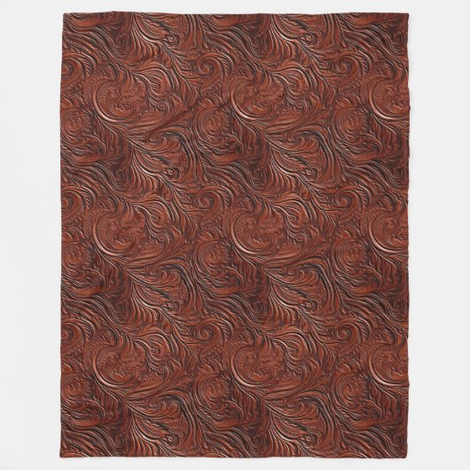 Couverture Polaire Art Brown occidental (Devant)