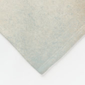 Couverture Polaire Art contemporain Abstrait de crème bleue (Coin)