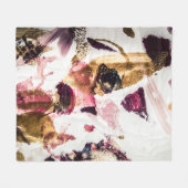 Couverture Polaire Art créatif Abstrait Gold Sparkles (Devant (Horizontal))