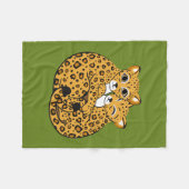 Couverture Polaire Art de caresse de CUB de léopard d'Amur (Devant (Horizontal))